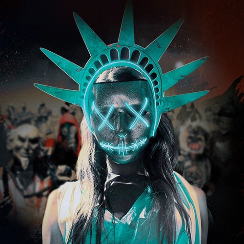 lady liberty purge dress The year was 2016 and The Purge: Election year had just been released. I decided to make my own costumes way back then and haven't really reposted these since. I included my