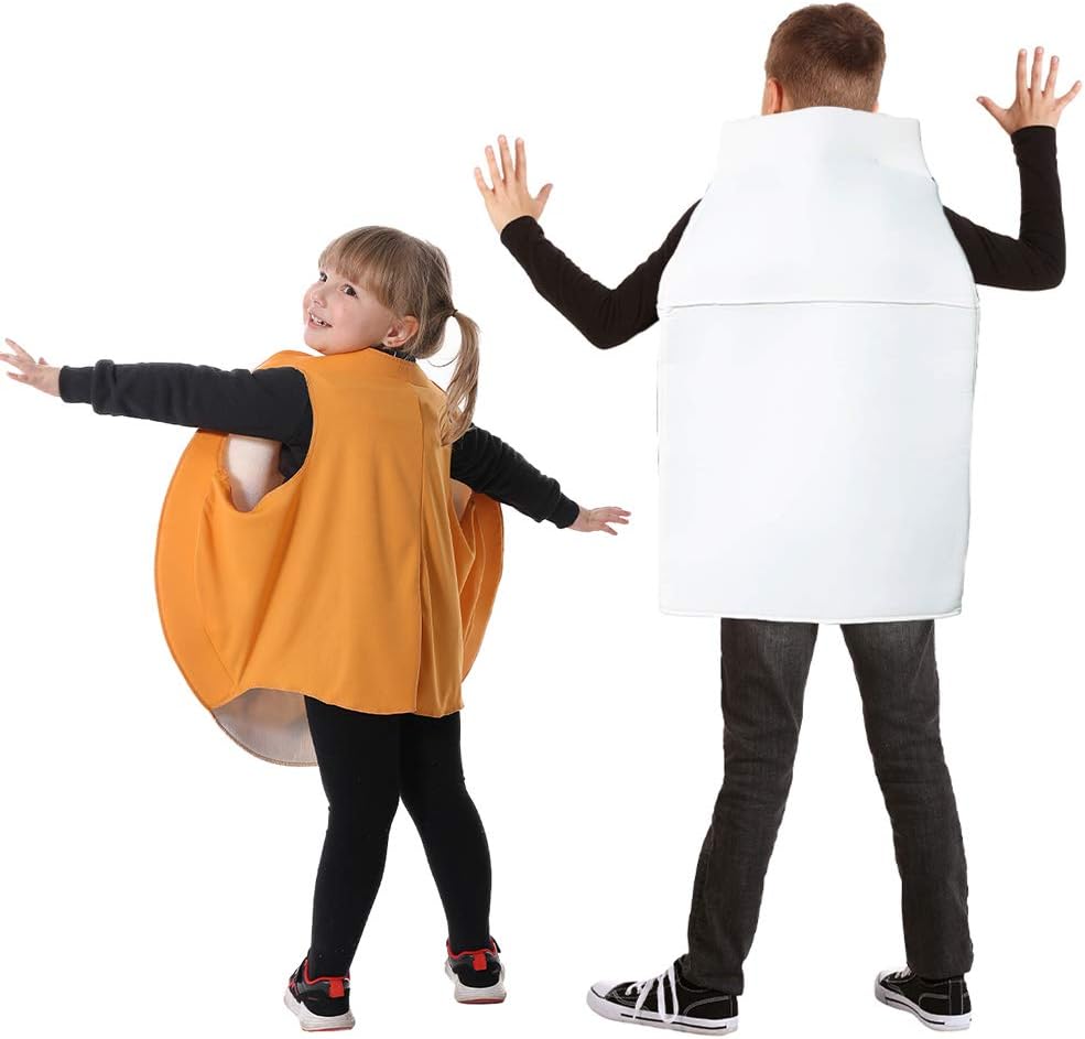 Quda Children Cookies and Milk Carton Halloween Costume Food Costume