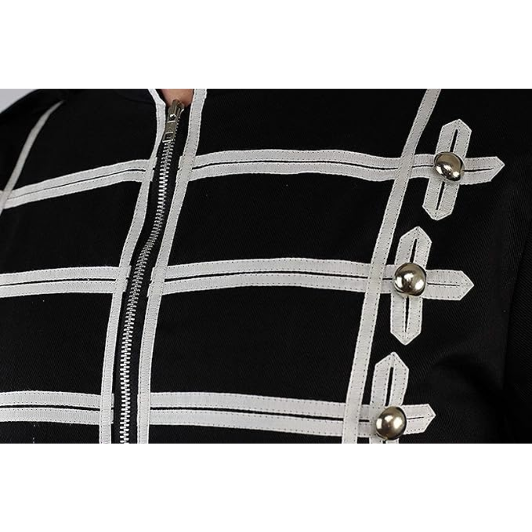 Black Parade Costume Steampunk Military Drummer Parade Jacket