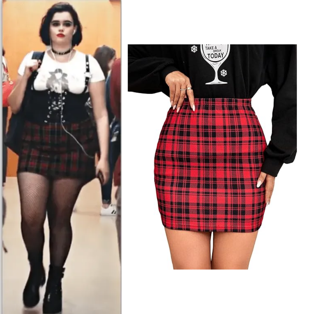 Euphoria Kat Euphoria Outfits Mini Bodycon Plaid Skirt