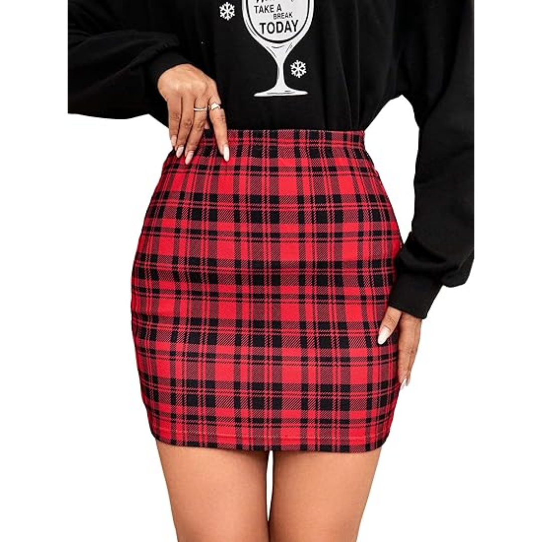 Euphoria Kat Euphoria Outfits Mini Bodycon Plaid Skirt