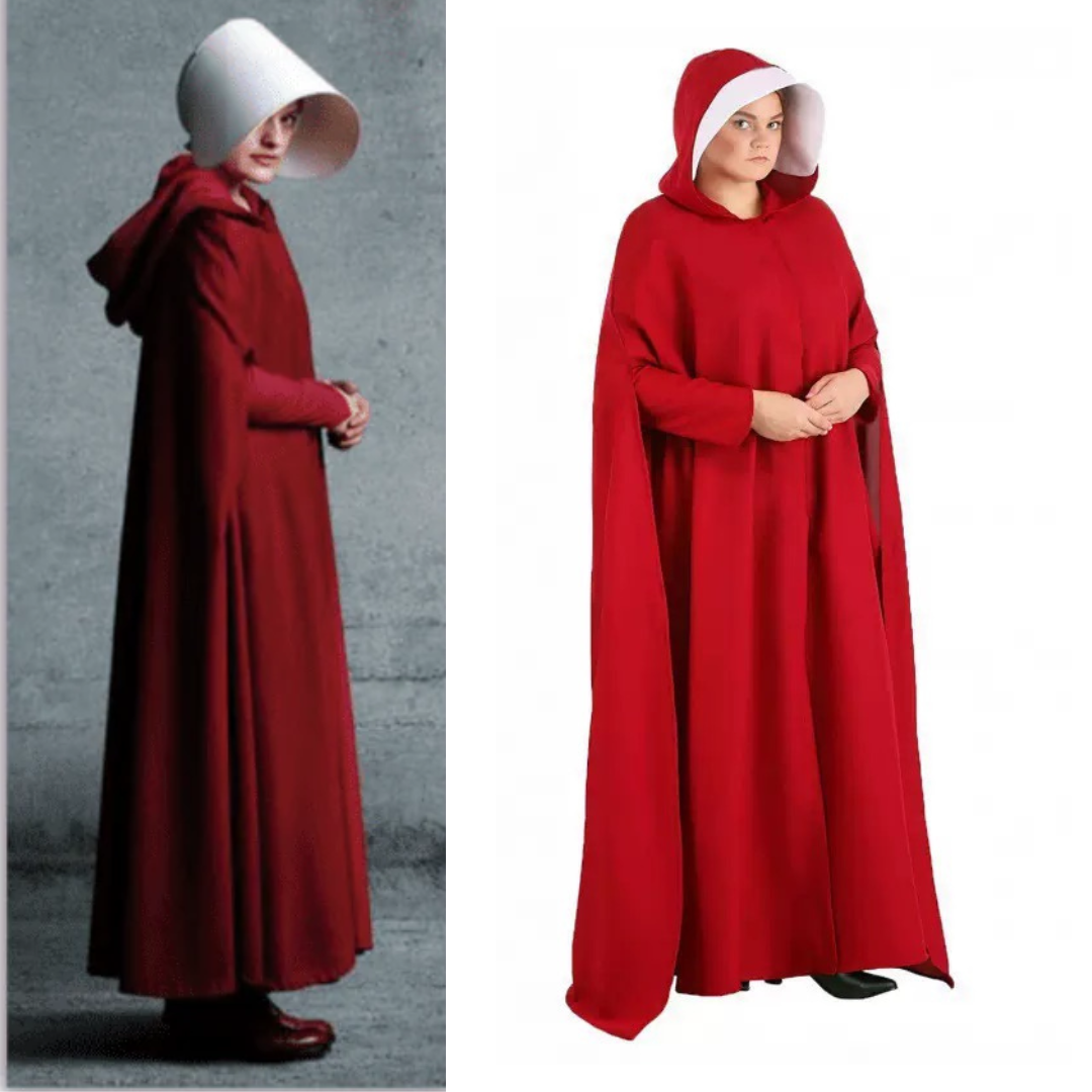 The Handmaid's Tale Costume Handmaid Red Cape Dress