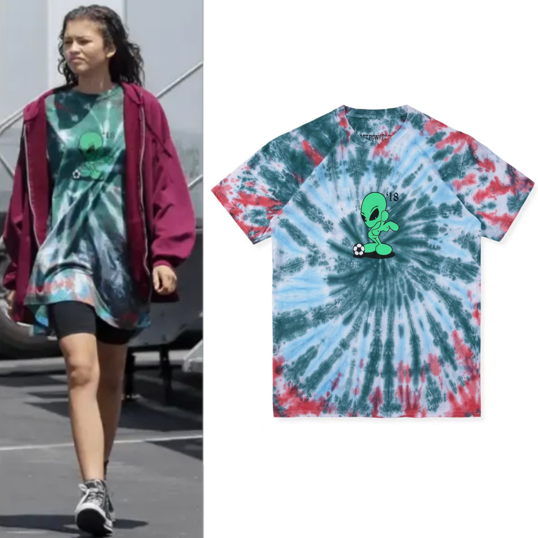 Euphoria Rue Bennett Outfits Alien Tie-Dye T-Shirt