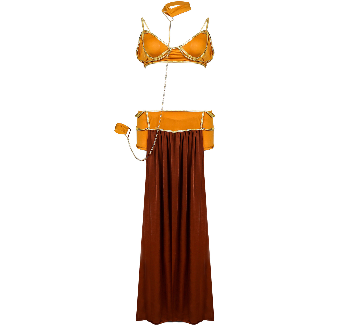 Women's Gold Fantasy Princess Costume Set