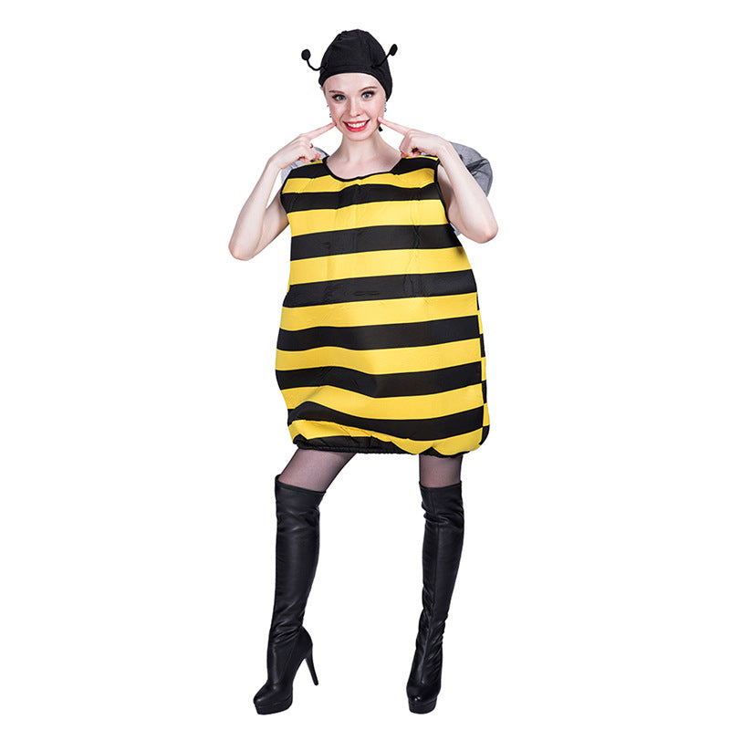 Quda Bumble Bee Halloween Costume with Antenna Hat