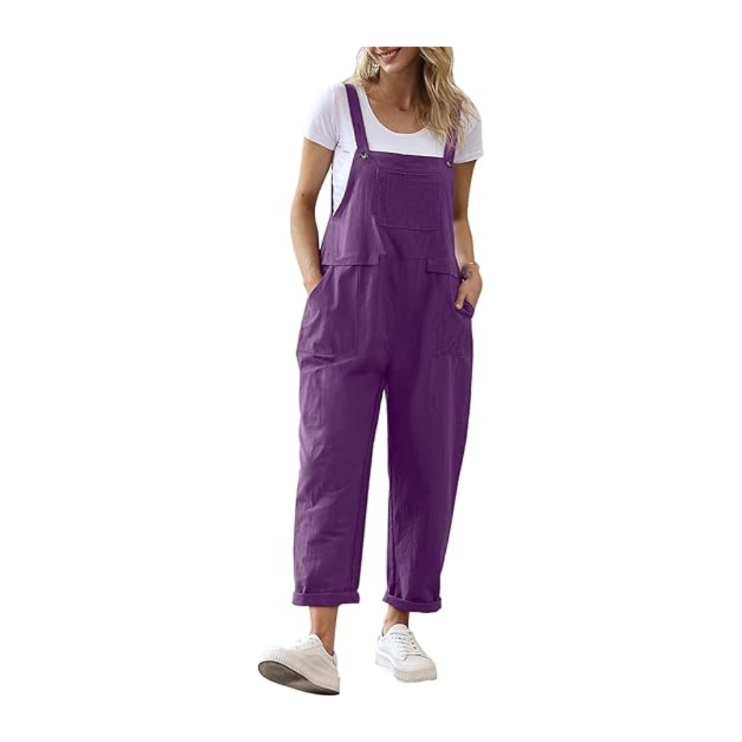 Abby Turning Red Cosplay Casual Loose Bib Pants Overalls