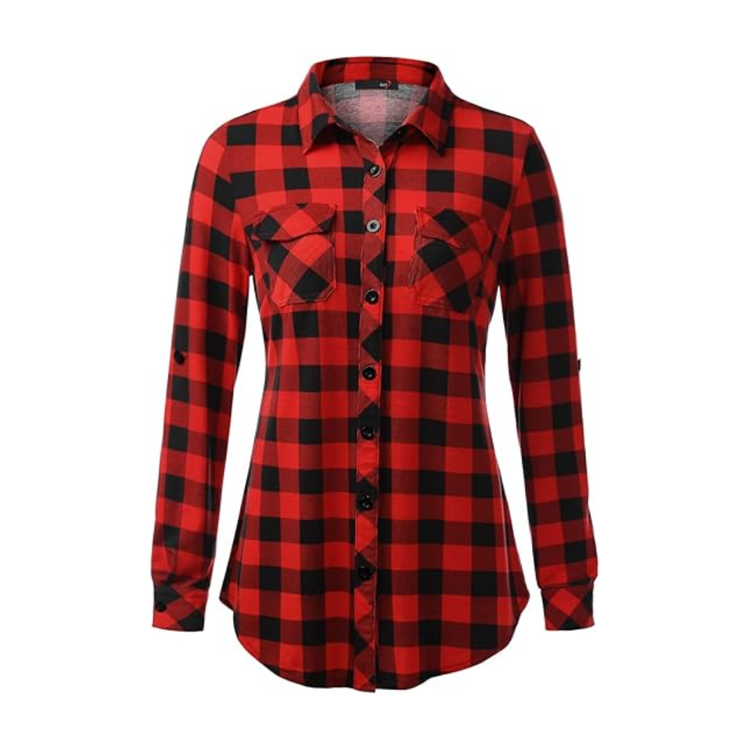 Dukes of Hazzard Daisy Duke Costume Red Knit Plaid Shirts