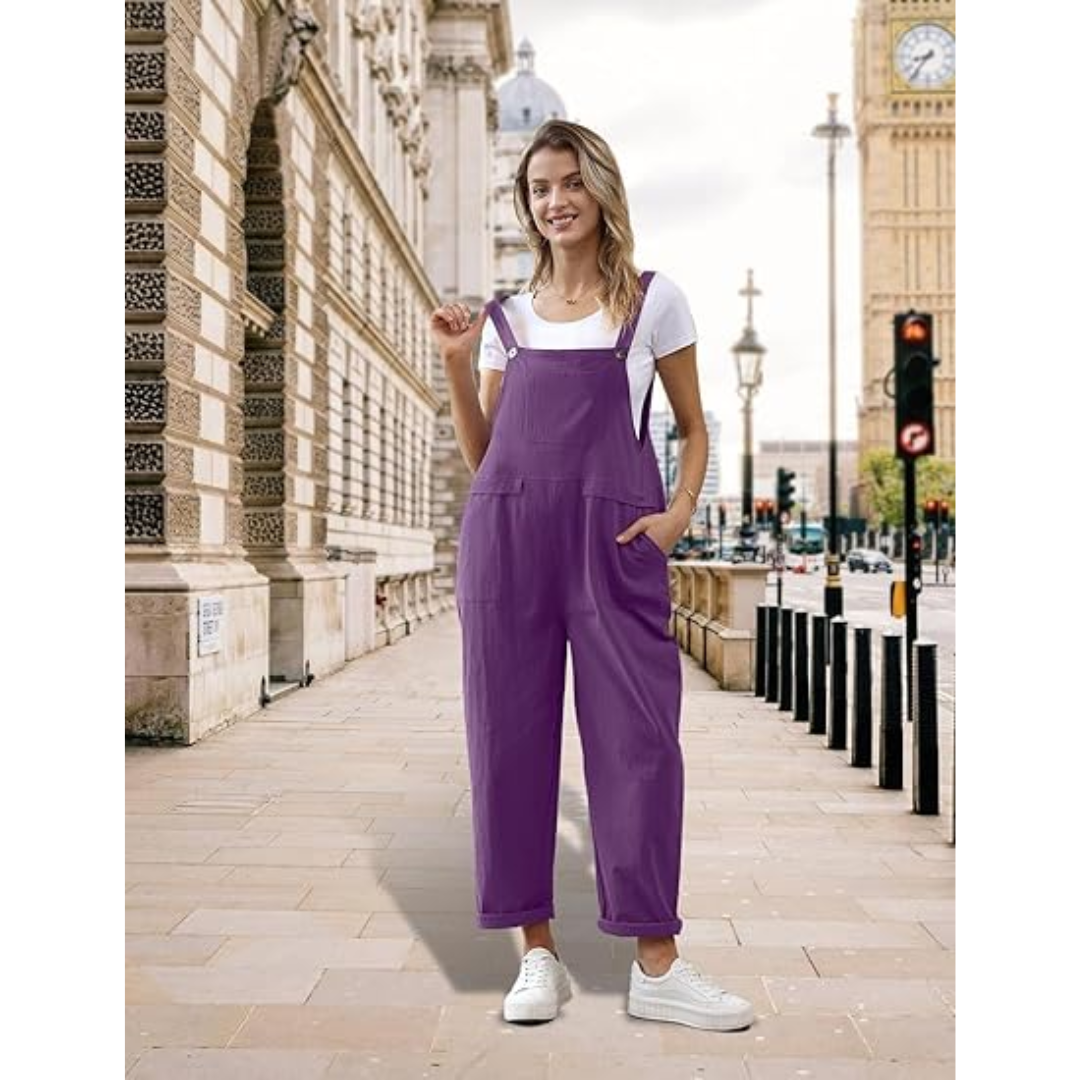 Abby Turning Red Cosplay Casual Loose Bib Pants Overalls