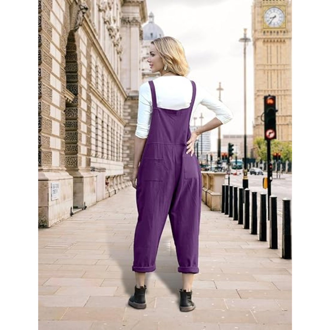 Abby Turning Red Cosplay Casual Loose Bib Pants Overalls