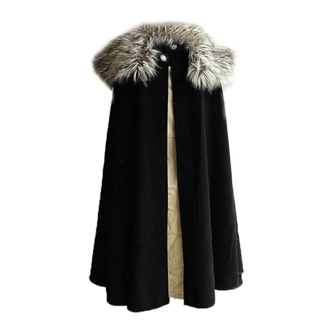 Game of Thrones Jon Snow Costume Viking Fur Shoulder Cape