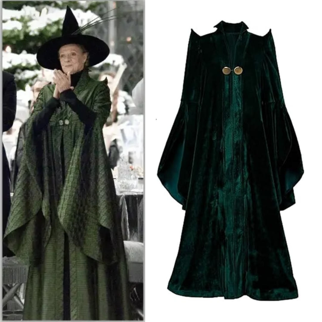 Harry Potter Professor McGonagall Costume Cloak Robe Coat