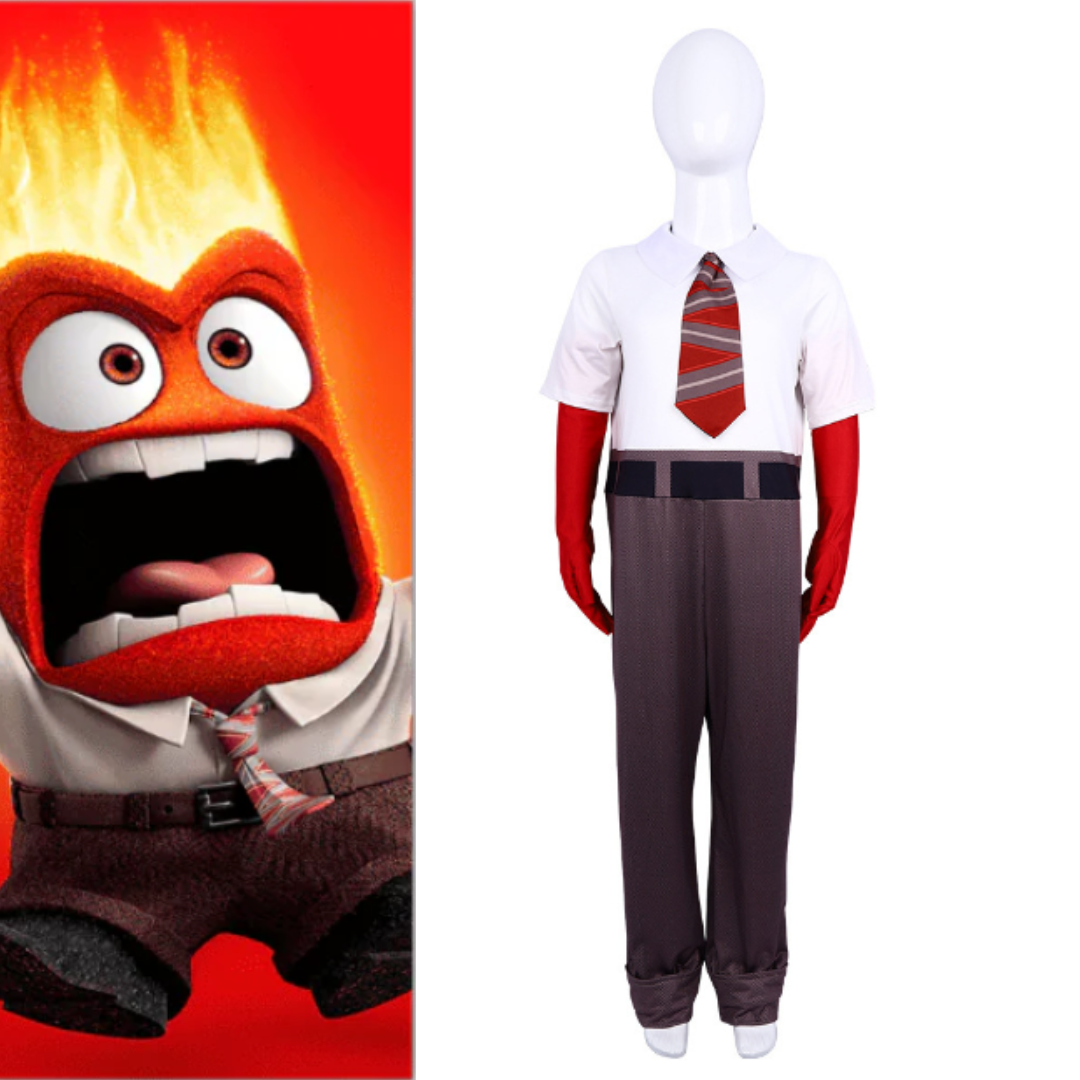 Anger Inside Out Costume Suit