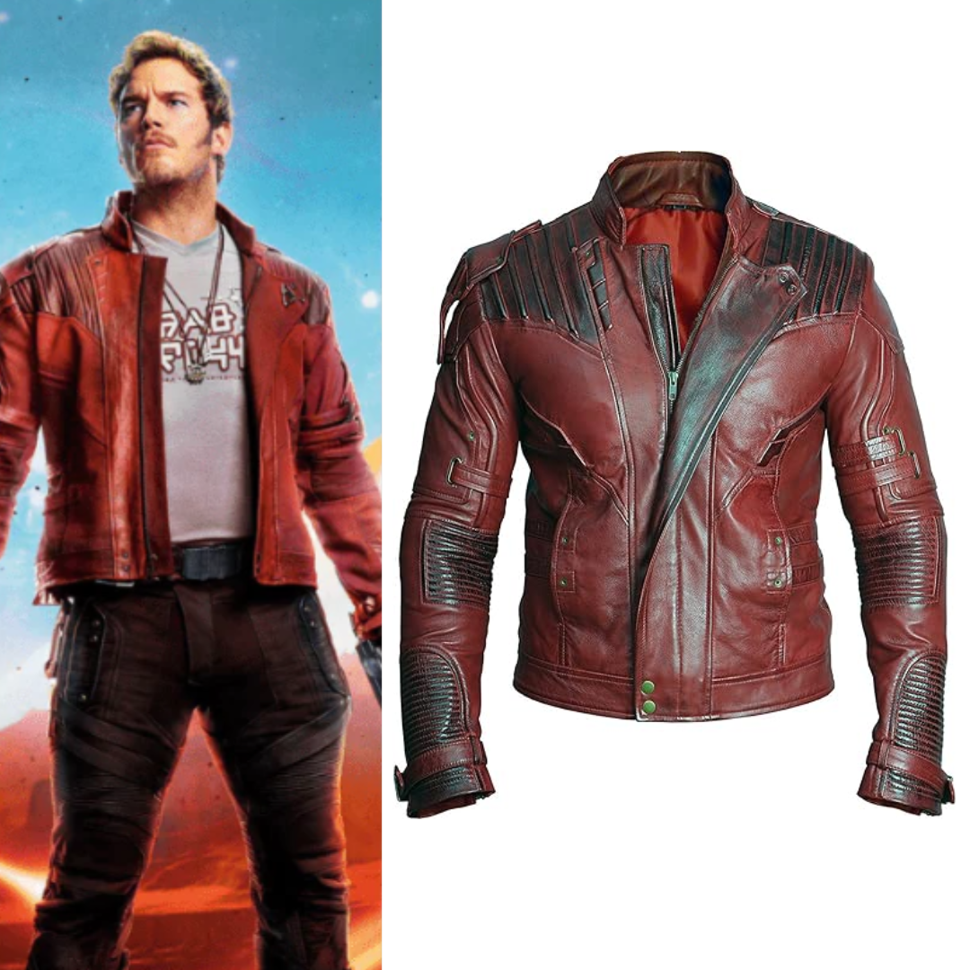 Star Lord Genuine Leather hot Cosplay Jacket