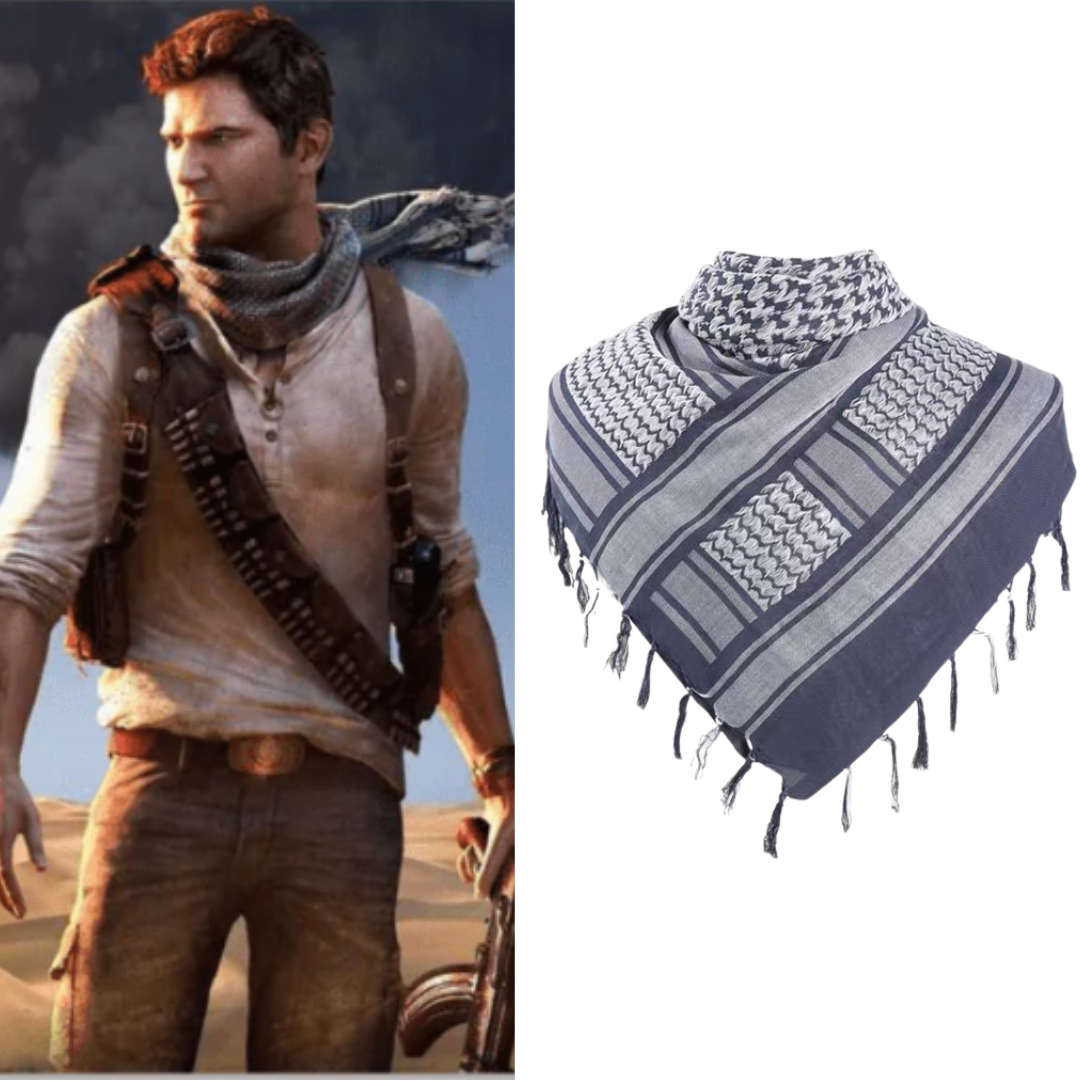 Uncharted Nathan Drake Costume Tactical Desert Scarf