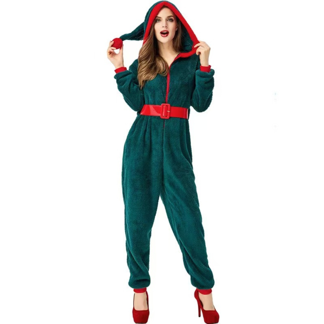 Christmas Costume Sherpa One-Piece Pajamas