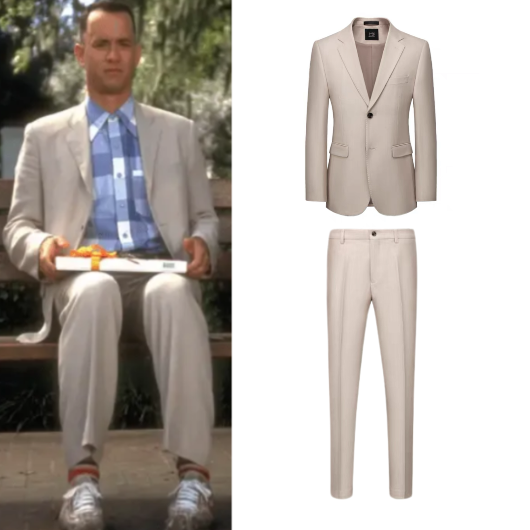 Forrest Gump Costume Tan 2-Piece Suit