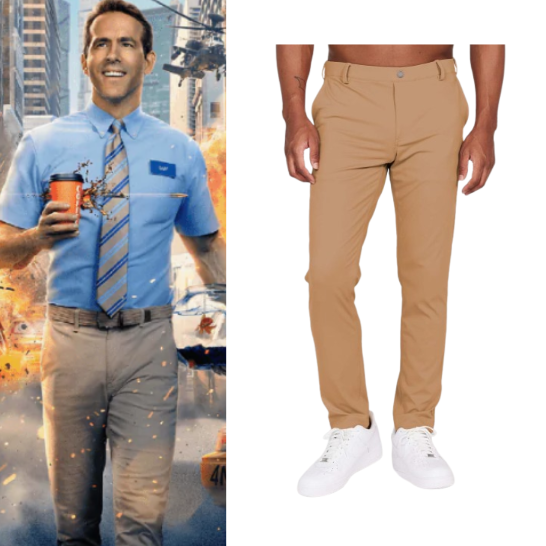 Free Guy Costume Slim-Fit Chino Pants