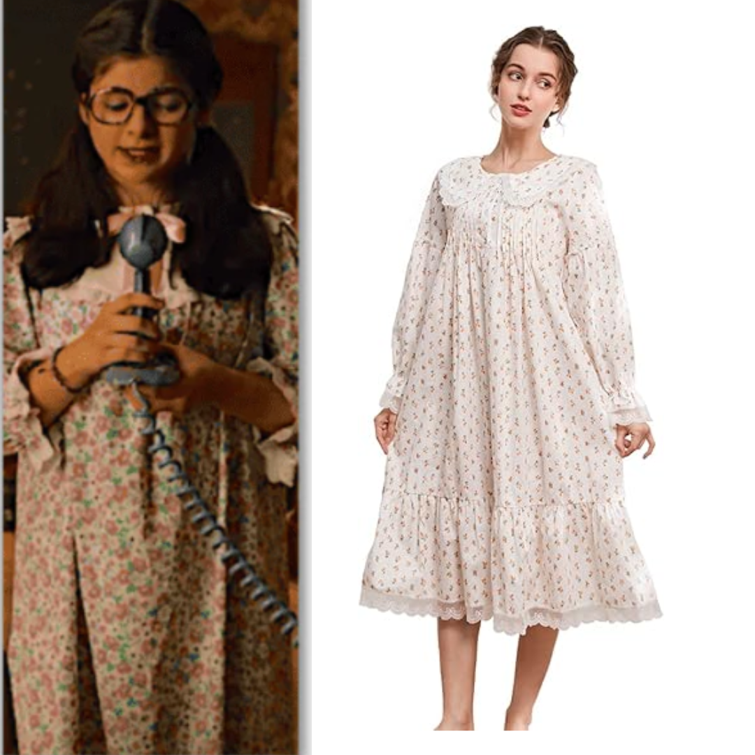 Suzie Stranger Things Costume Victorian Princess Style Nightgown