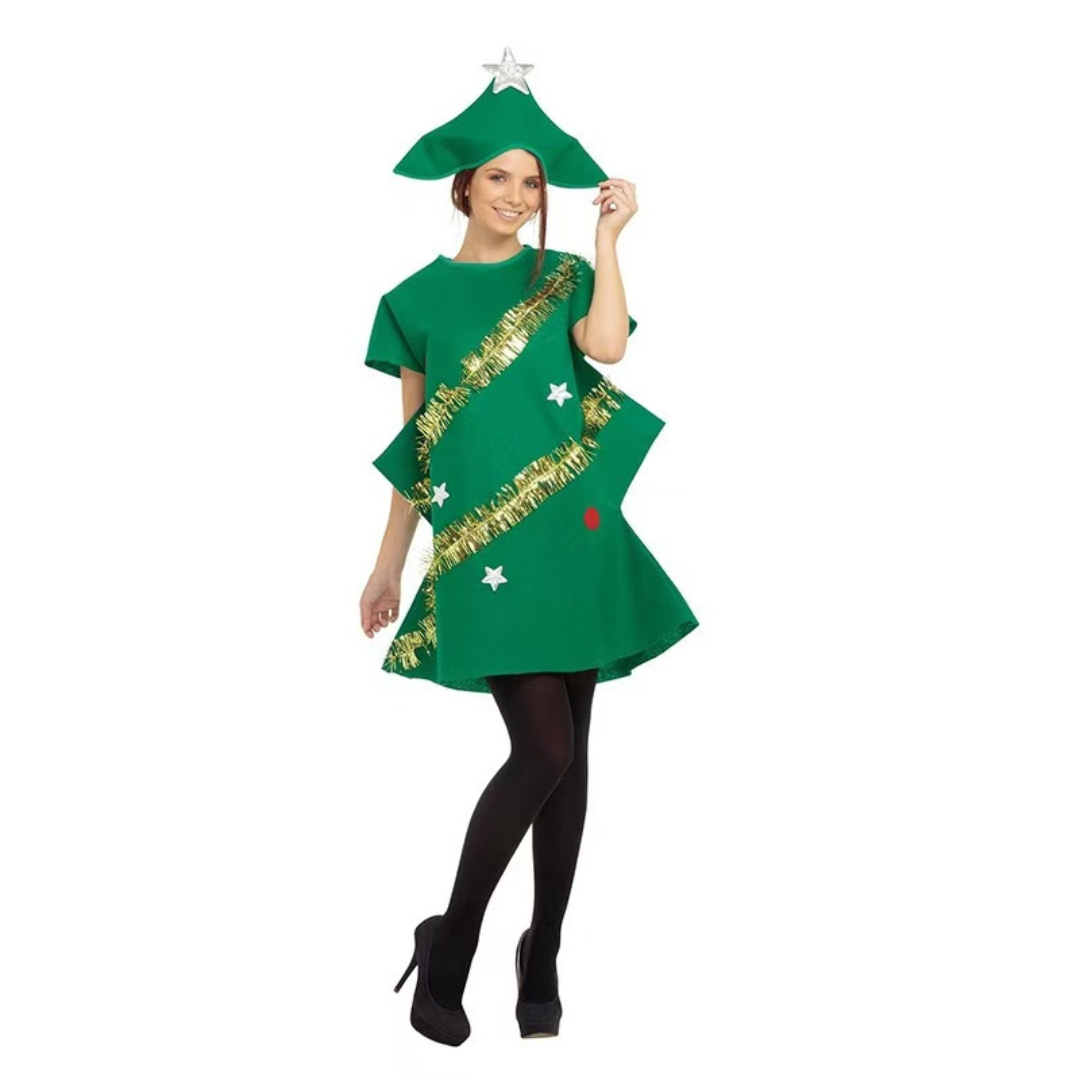 Christmas Costume Christmas Tree Dress and Hat Set