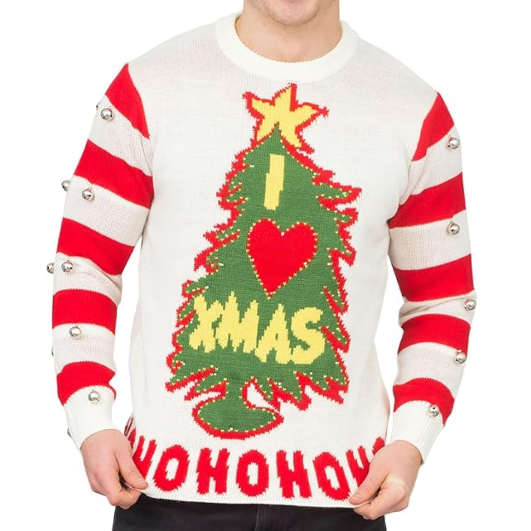 I Love Xmas HOHOHO Bells Christmas Sweater