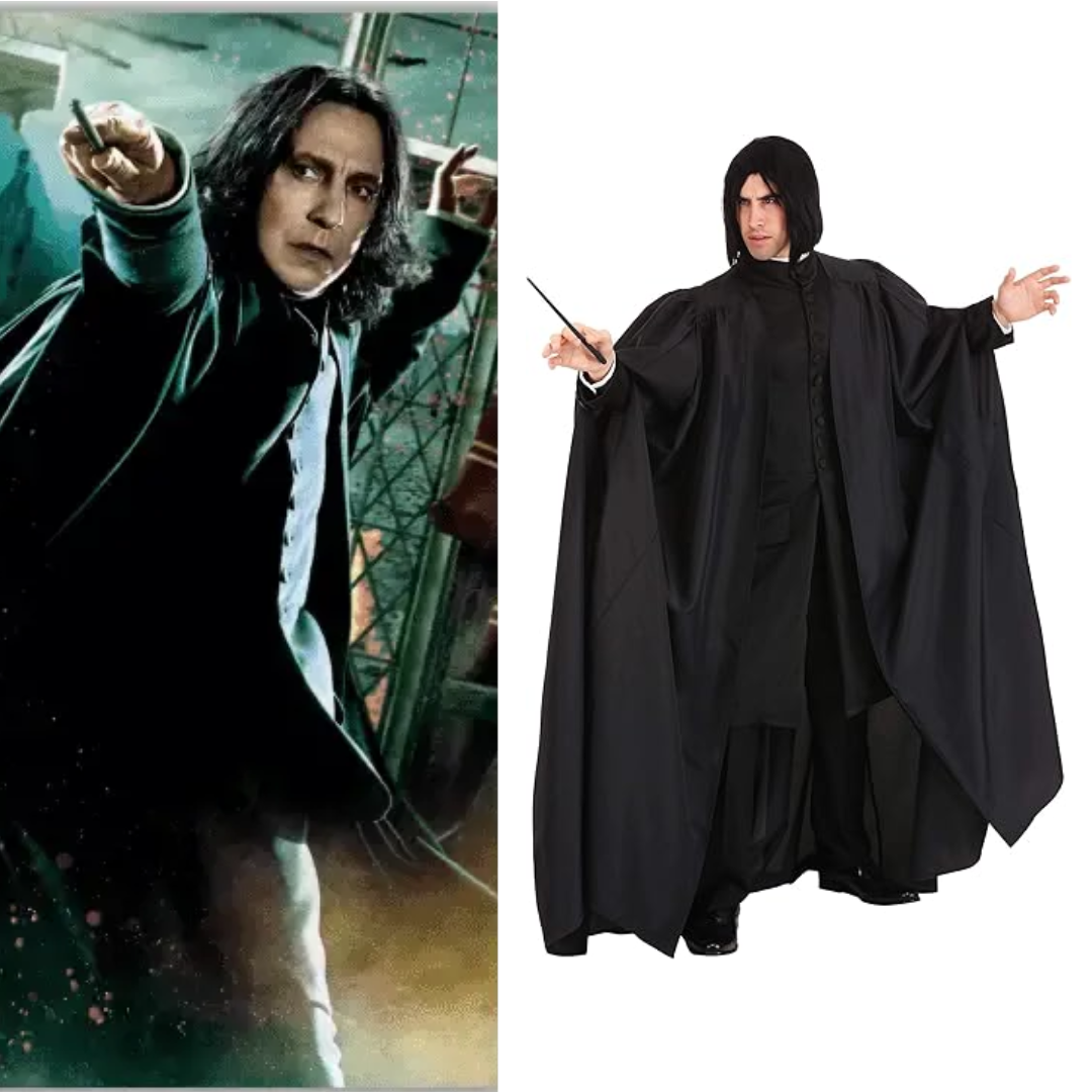 Harry Potter Snape Costume Black Robe