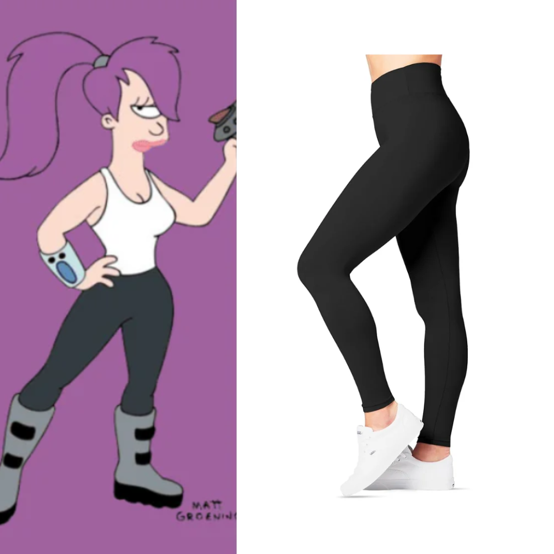 Futurama Leela Costume High Waisted Leggings