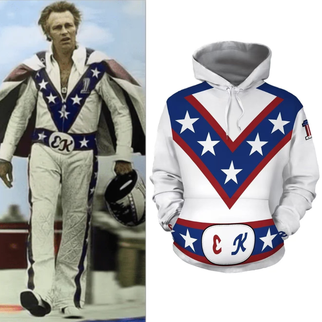 Evel Knievel Costume Hoodie