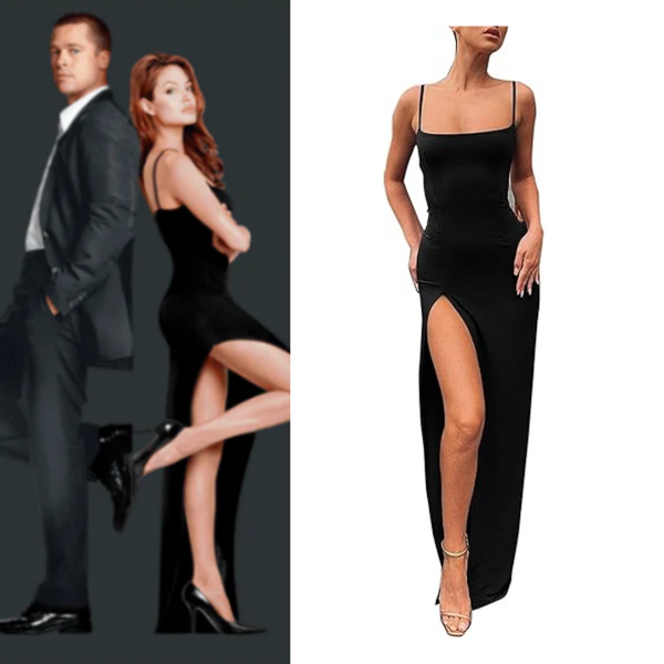black mini suit dress Gretchen Suiting / | MESHKI Barbie Fashion Model Collector good Color:Bordeaux Model is 177 cm