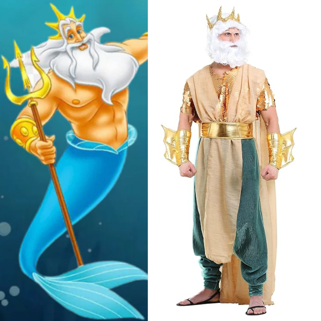 The Little Mermaid King Triton Costume Set