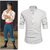 The Little Mermaid Prince Eric Costume Henley Neck Long Sleeve Linen Shirts