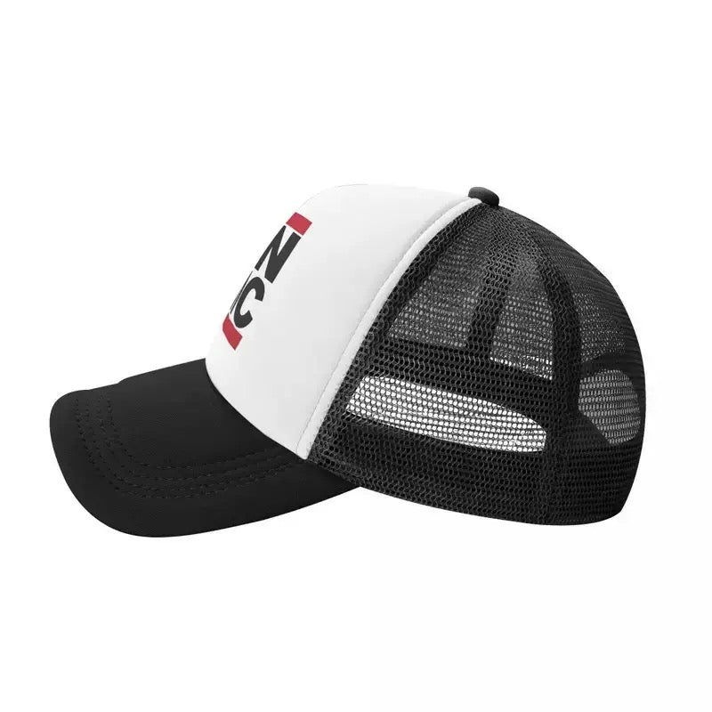 Run-DMC Logo Trucker Hats Unisex Hip-Hop Hat Trucker Hat