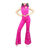 Barbie Halloween Costume Pink Hippie Disco Costume