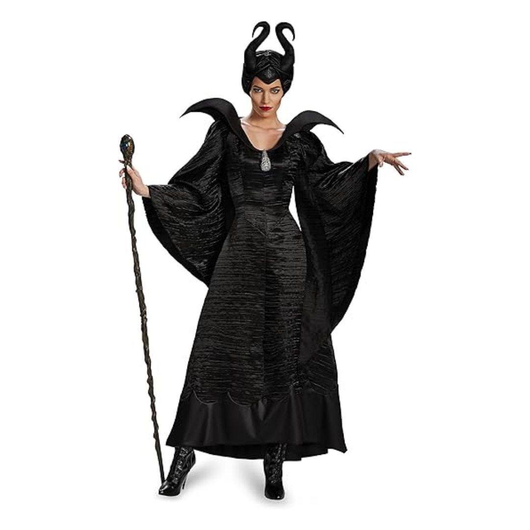 Maleficent Costume Dress and Headpiece Set