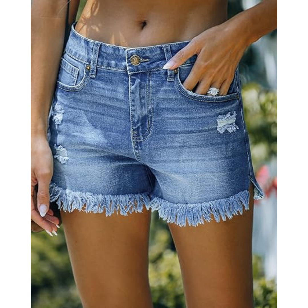 Black Lagoon Revy Cosplay Casual High Waisted Denim Shorts