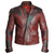 Guardians of the Galaxy Star-Lord Costume Distressed Red Maroon Leather Jacket