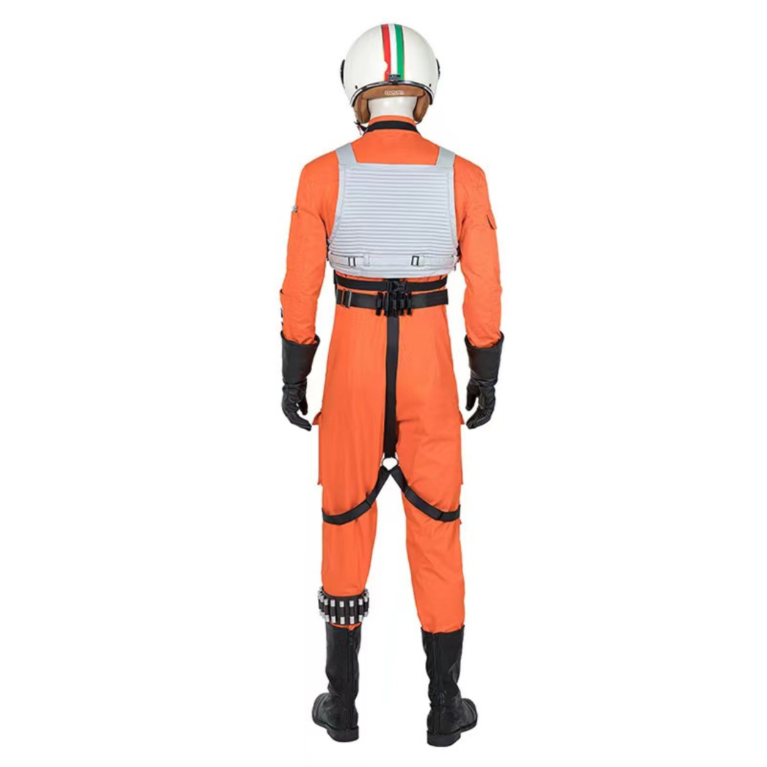 Star Wars X-Wing Pilot Costume Pilot Orange Jumpsuit Set