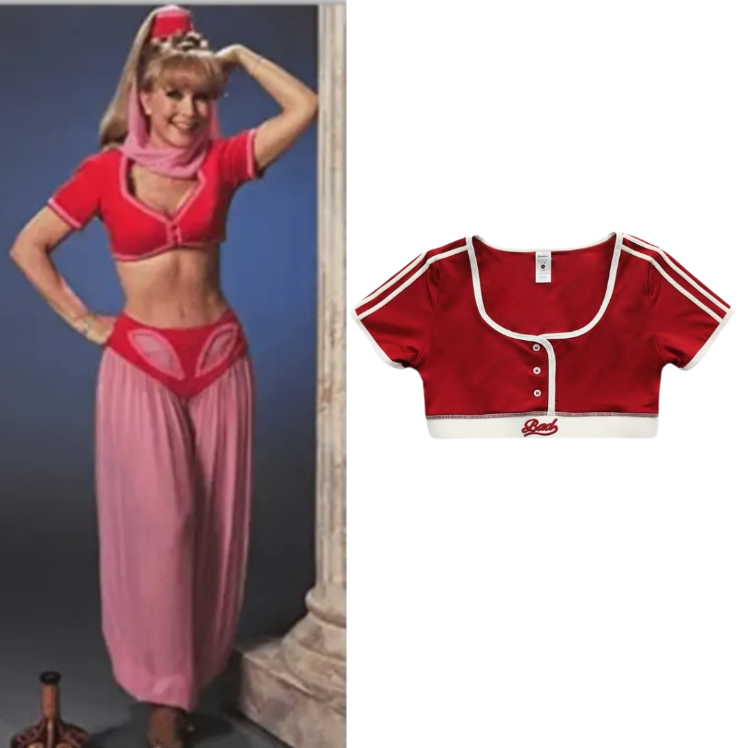 I Dream Of Jeannie Costume Red Top Shirt