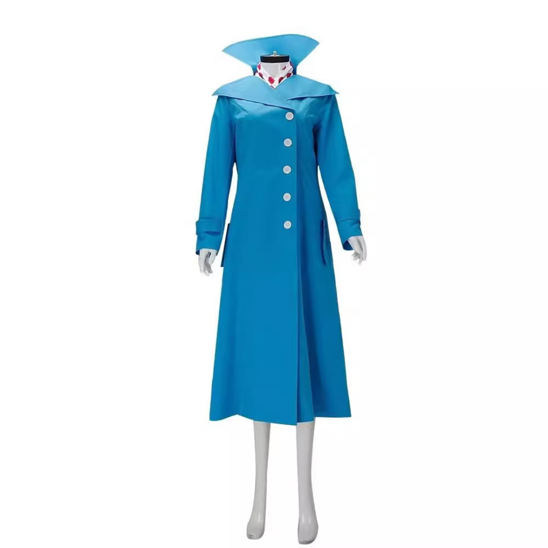 Despicable Me Lucy Wilde Costume Blue Coat Jacket Suit