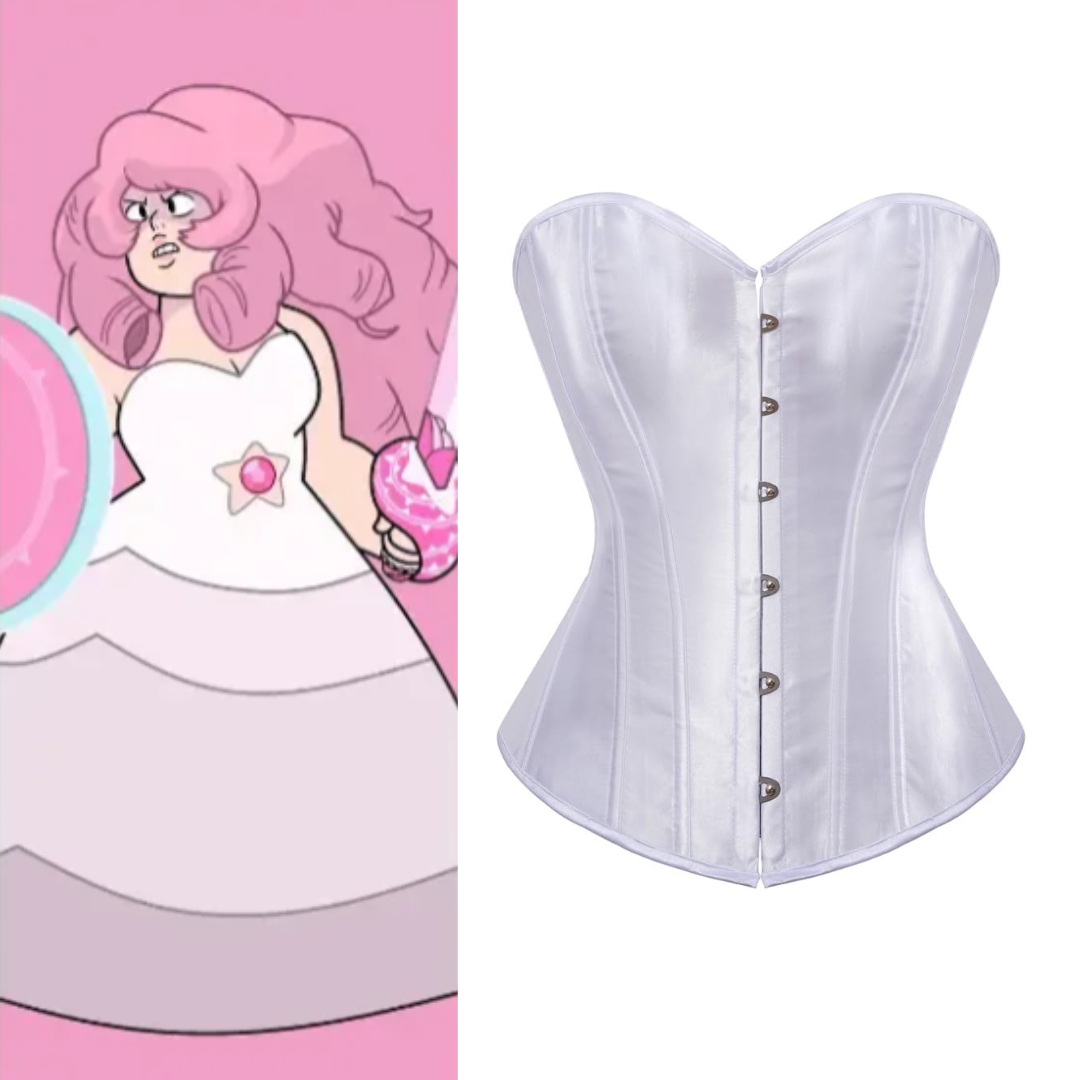 Steven Universe Rose Quartz Cosplay Bustier Corset Top