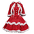 Christmas Costume Dress Suit with Cloak Red