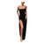 Mr. and Mrs. Smith Costume Backless Thigh-high Slit Bodycon Maxi Long Dress