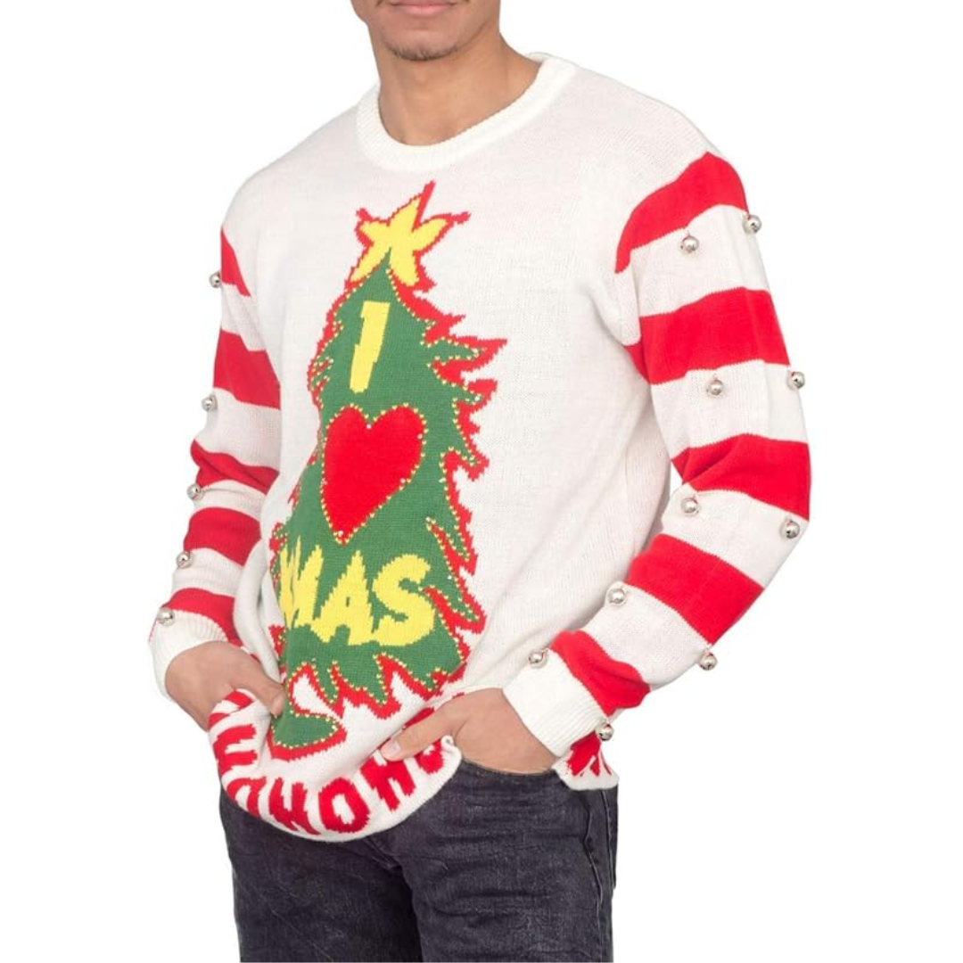 I Love Xmas HOHOHO Bells Christmas Sweater