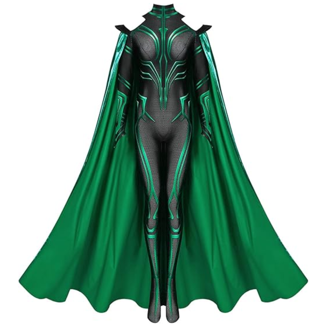 Thor Hela Costume Super Villain Goddess Costume Jumpsuit Bodysuit