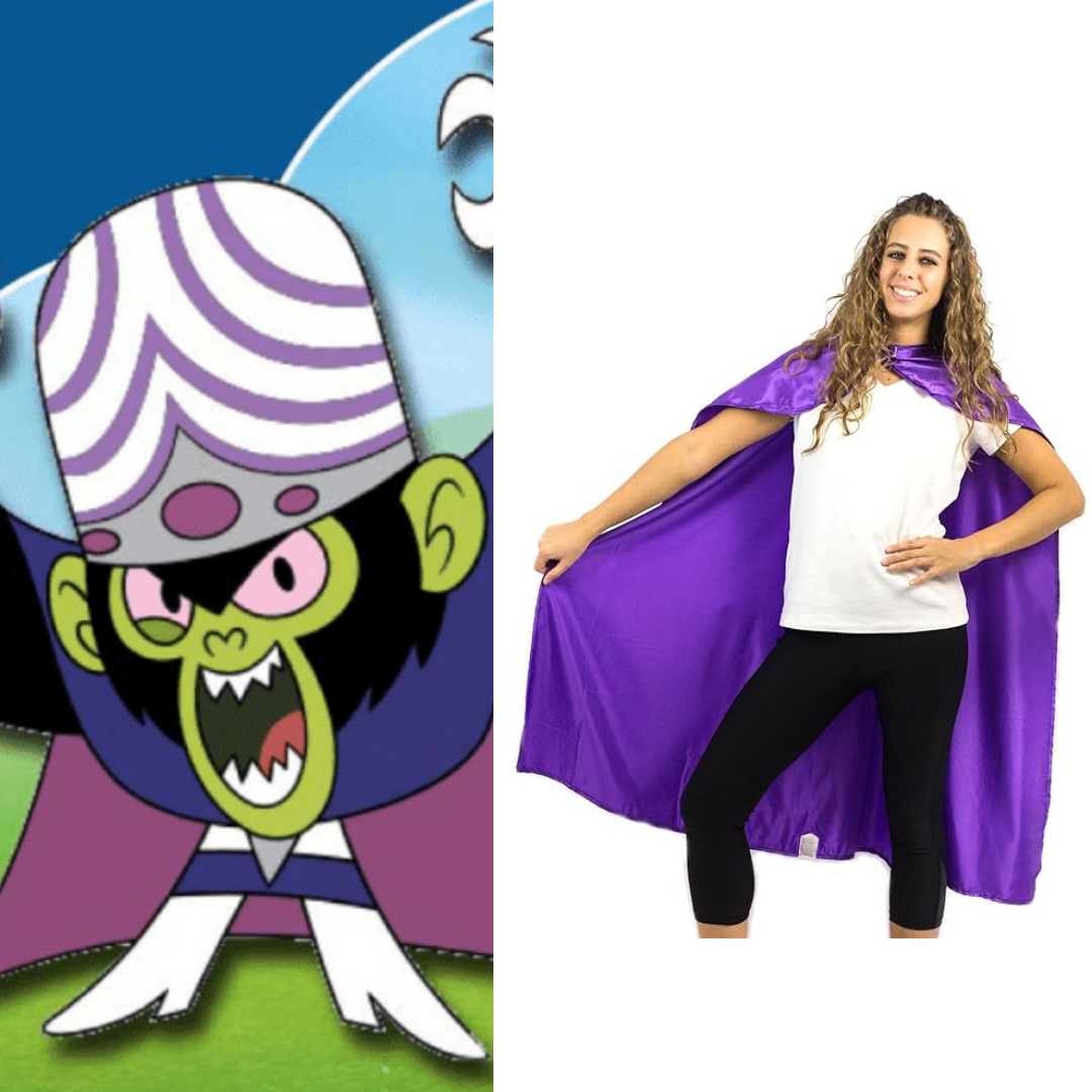 The Powerpuff Girls Mojo Jojo Costume Superhero Cape