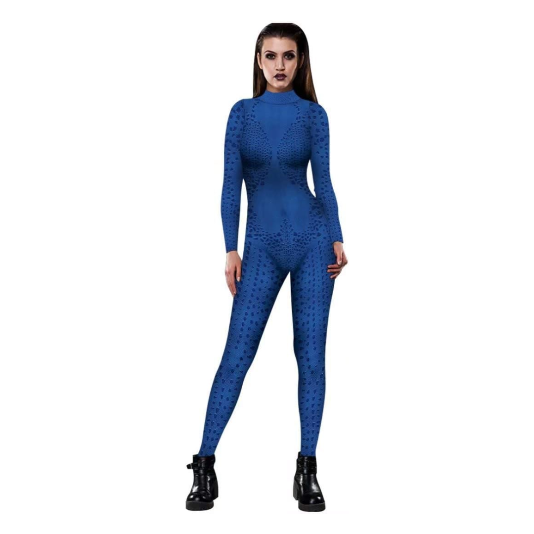 X-men Mystique Costume Blue 3D Print Bodysuit