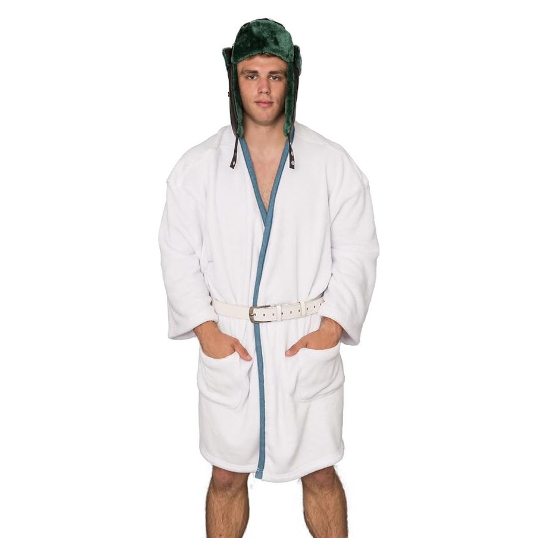 National Lampoon's Vacation Cousin Eddie Costume White Robe & Belt