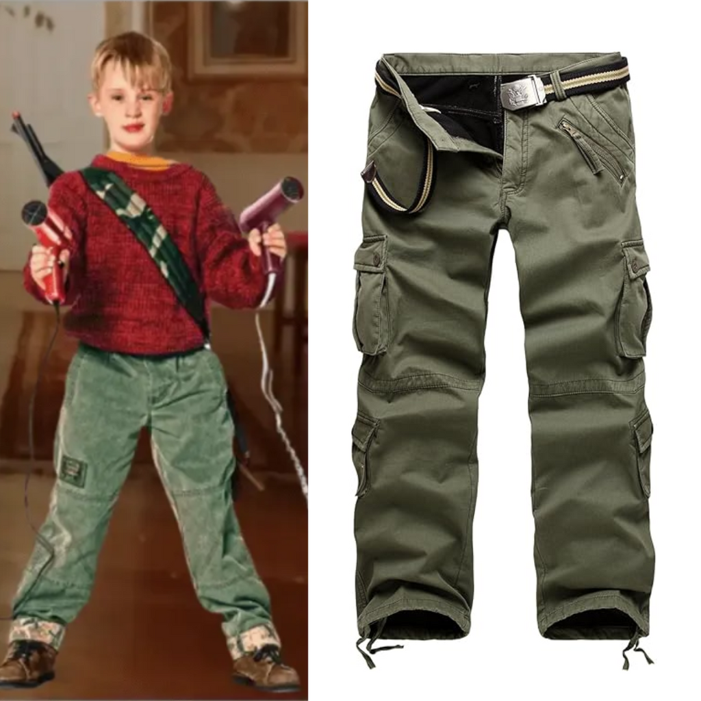 Home Alone Kevin McCallister Costume Cargo Pants - Quda Halloween