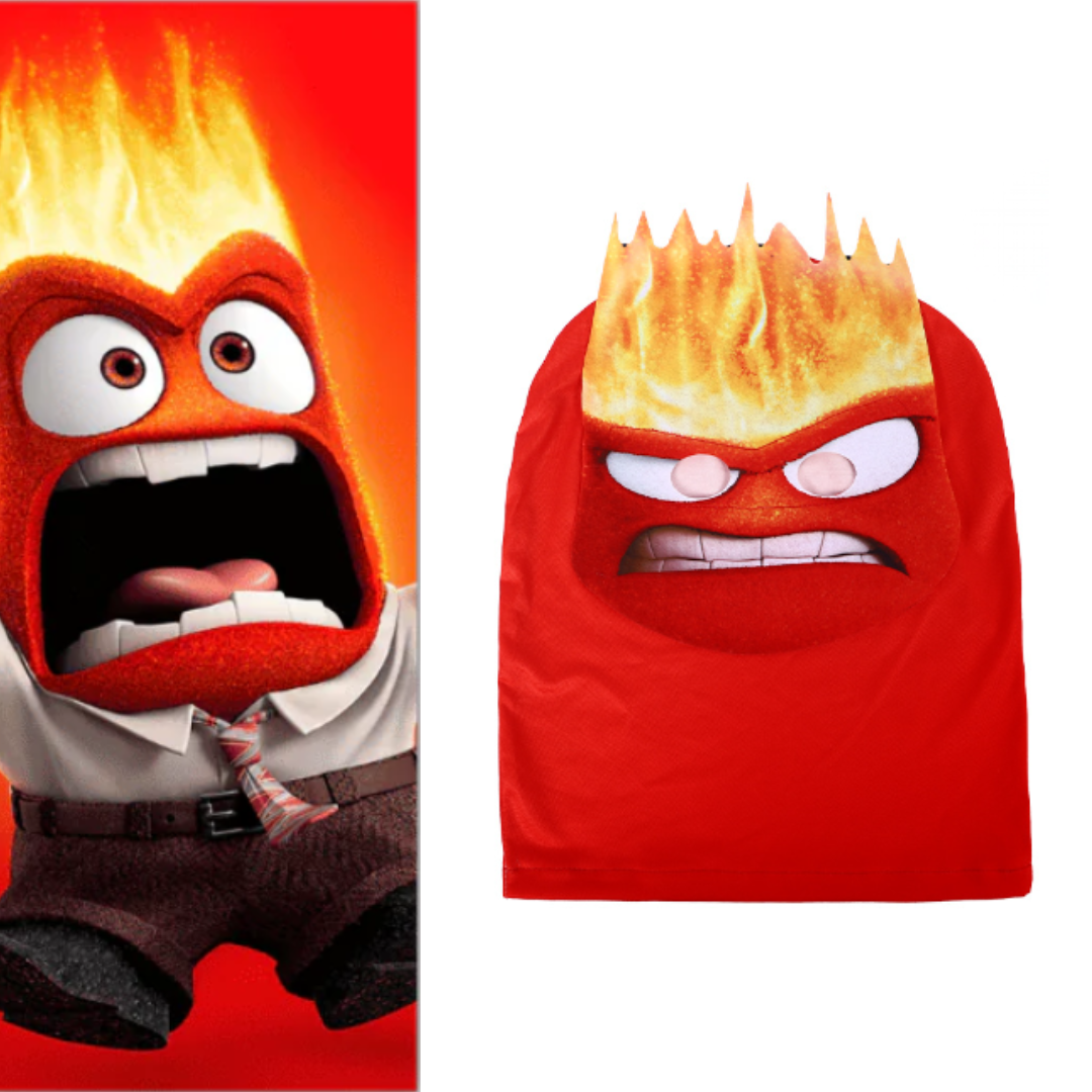 Anger Inside Out Costume Headwear