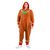 Christmas Gingerbread Cosplay Costume Long Sleeve Zipper Hooded Jumpsuit