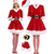 Christmas Costume Velvet Dress 5 Pack Set